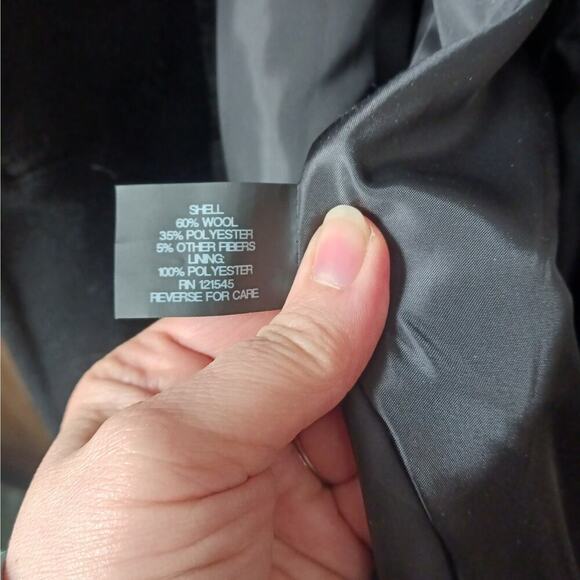 London Fog Single Breast Wool Blend Pea Coat Size XL - Picture 8 of 10